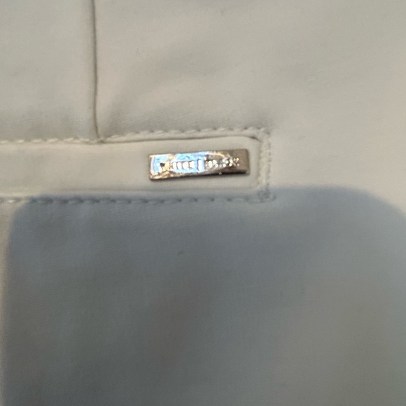 White House Black Market White Pants with Silver Accent - Picture 3 of 4